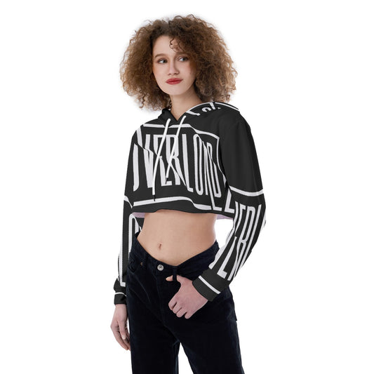 All-Over Print Women's Crop Top Hoodie