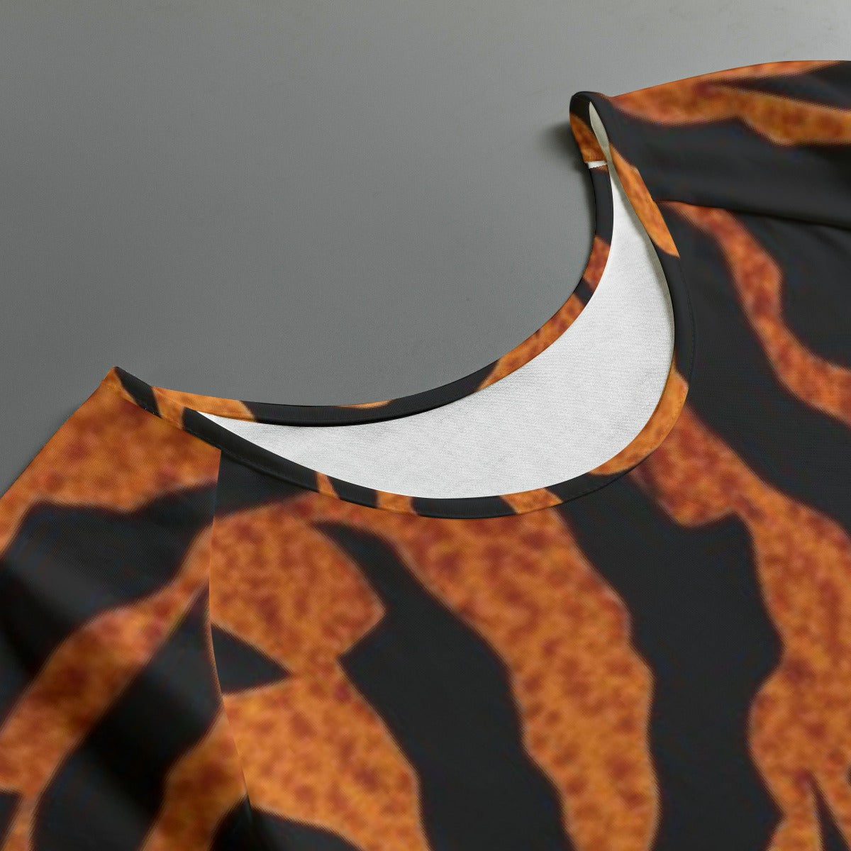 All-Over Print Women's Round Neck T-shirt With Raglan Sleeve