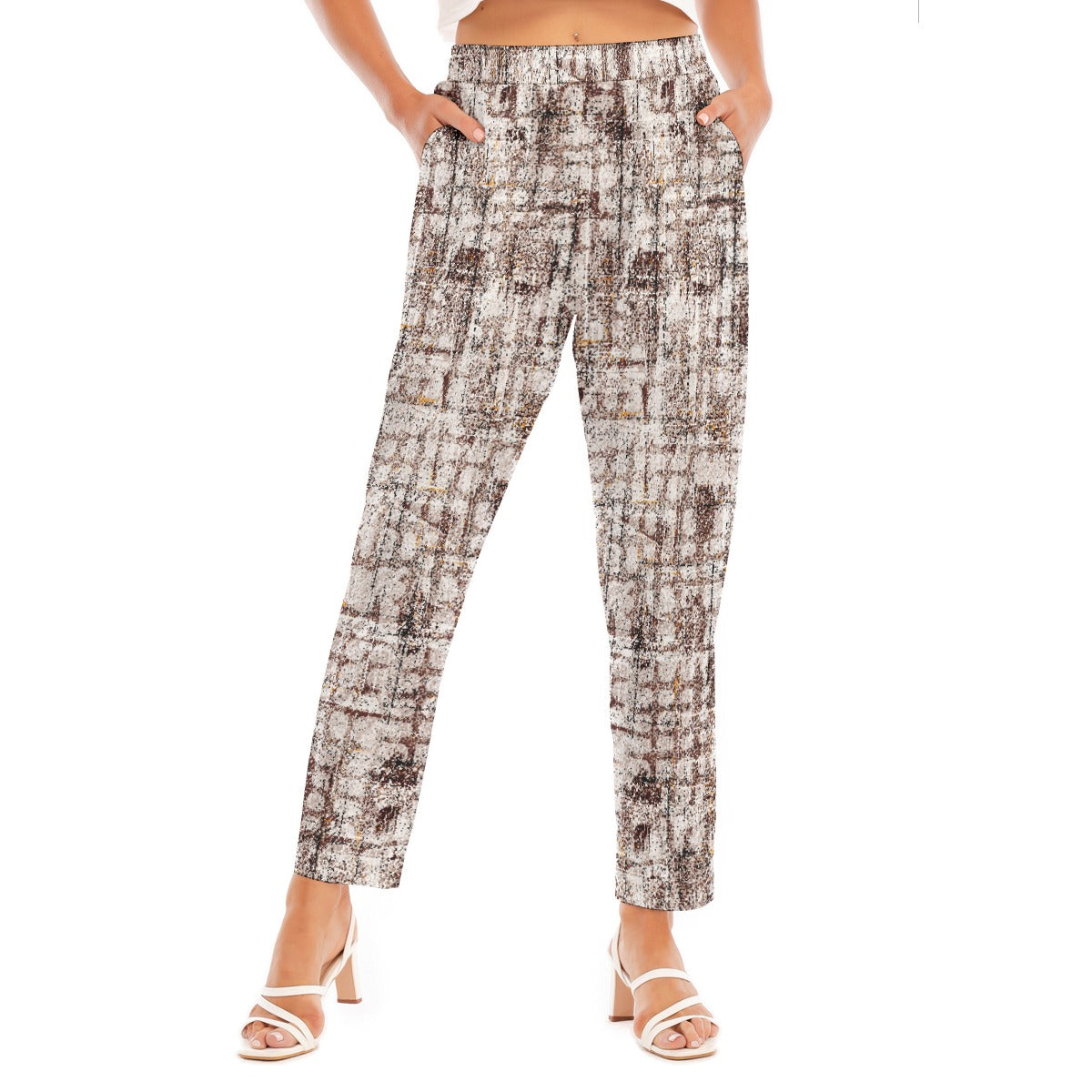 All-Over Print Women's Loose Straight-leg Pants