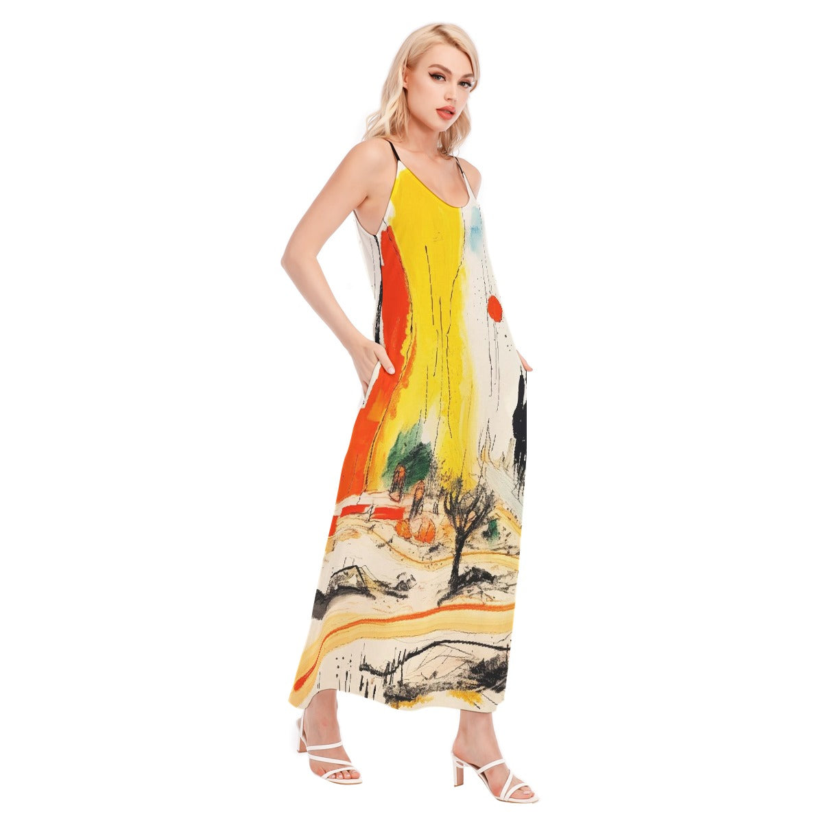 All-Over Print Women's Sling Dress