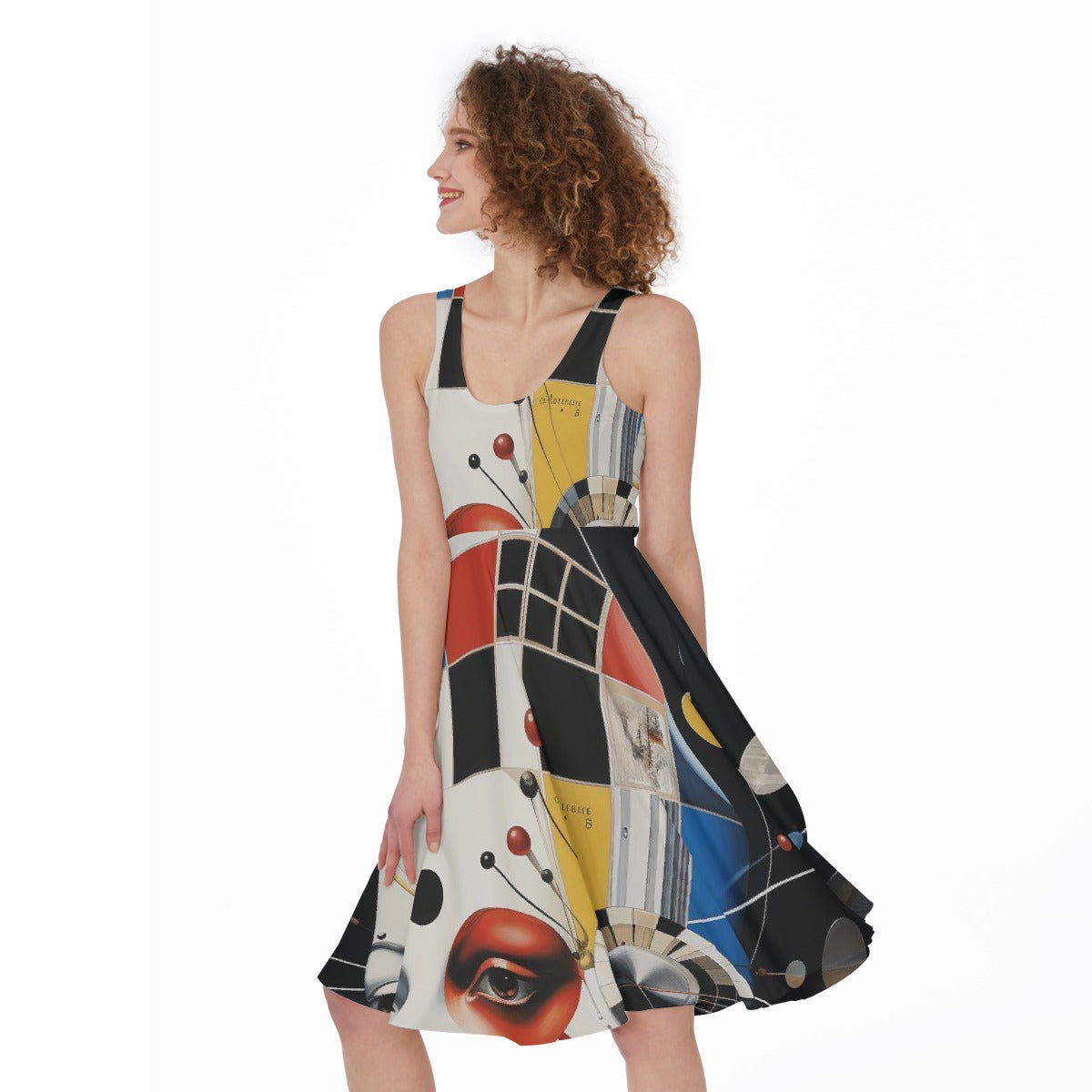 All-Over Print Women's Sleeveless Dress