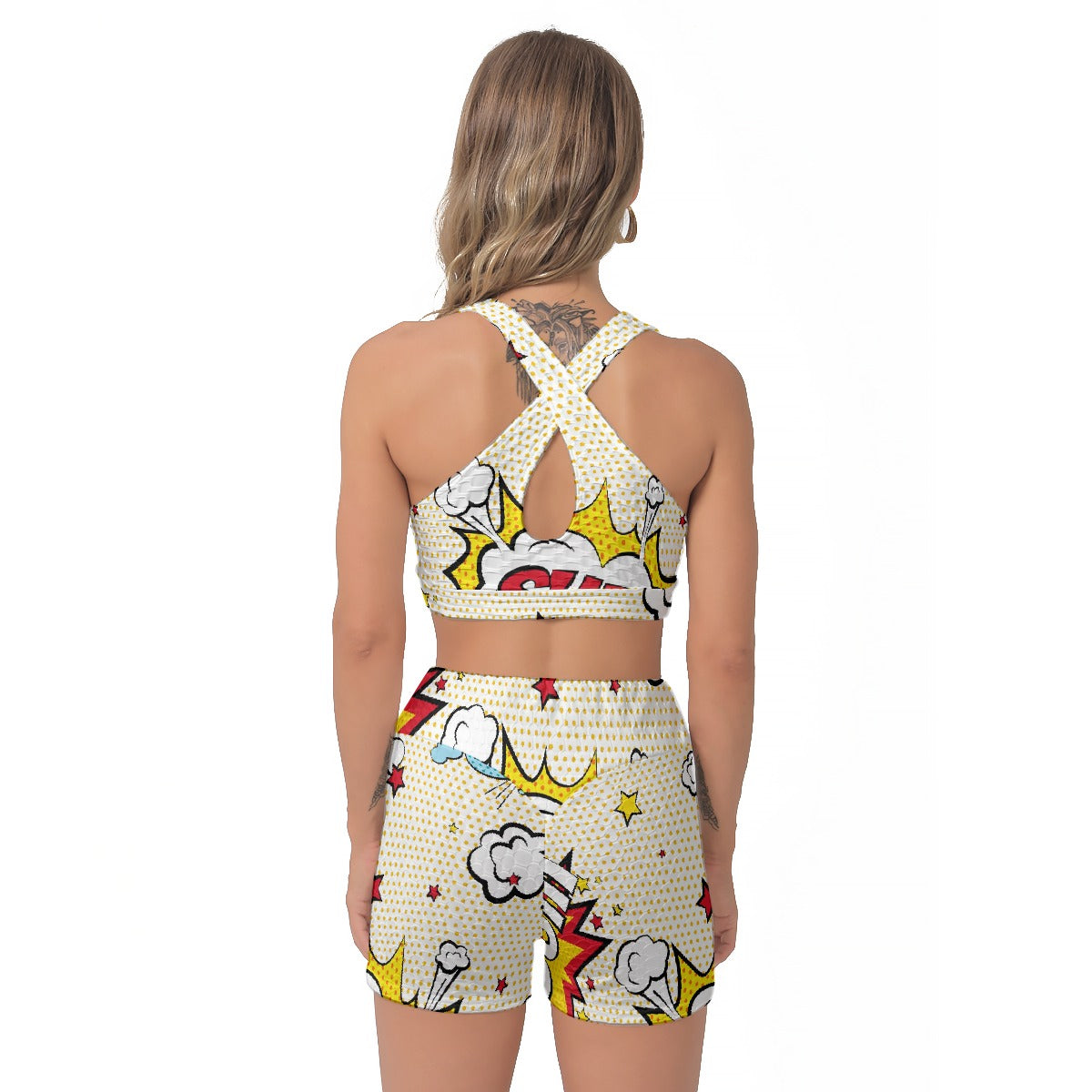 All-Over Print Women's Sports Bra Suit