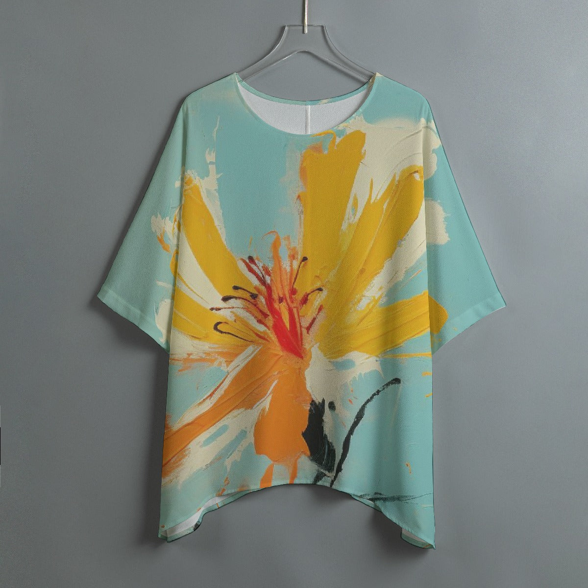 All-Over Print Women's Bat Sleeve Shirt