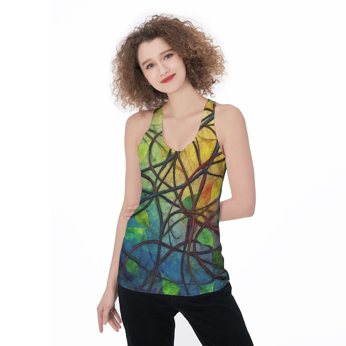 All-Over Print Women's Racerback Tank Top
