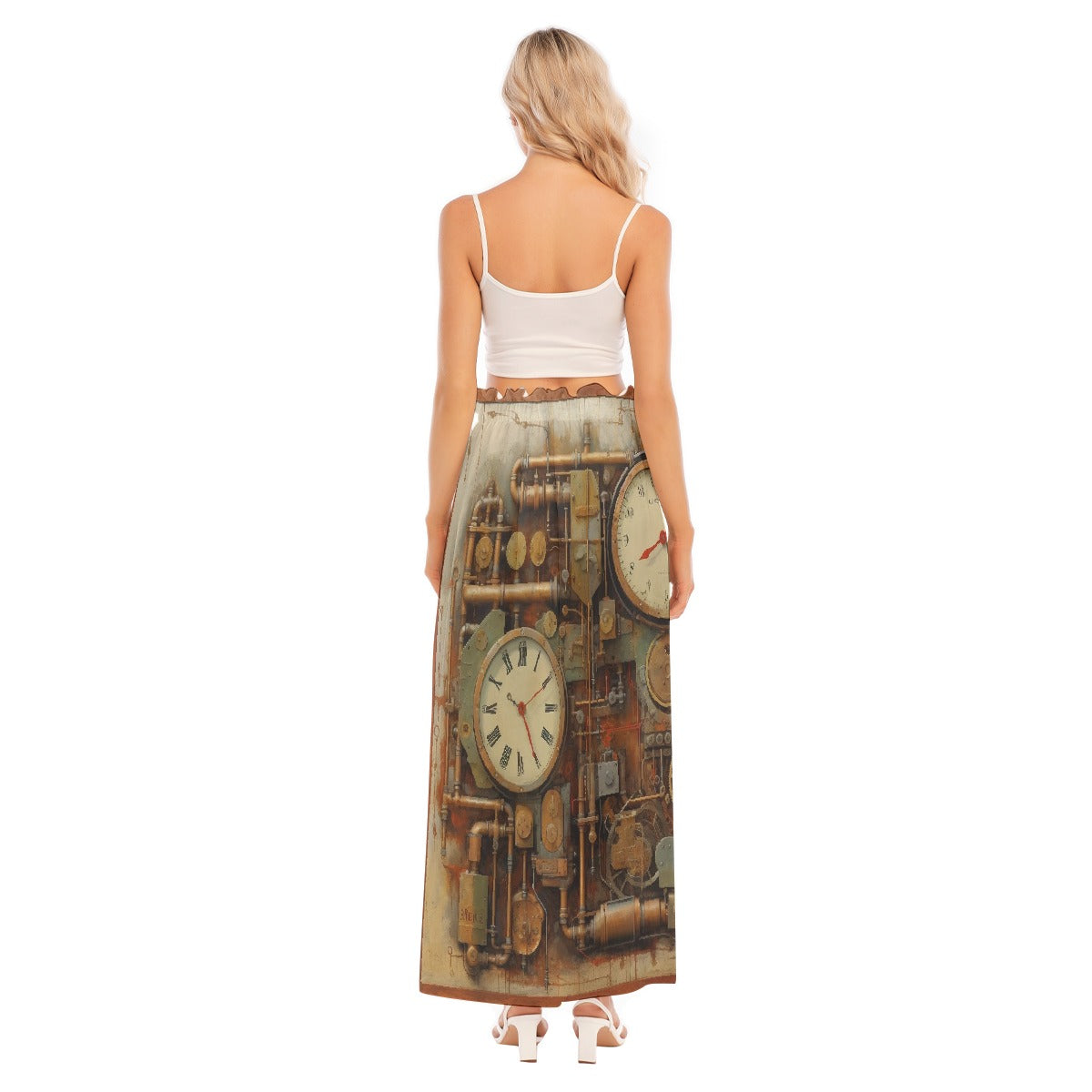 All-Over Print Women's Side Split Skirt