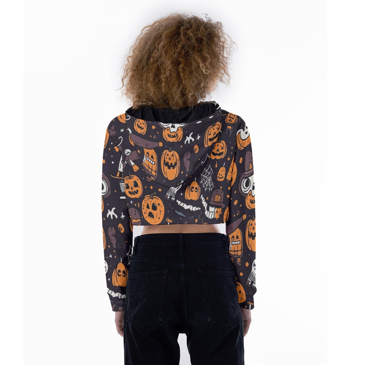 All-Over Print Women's Crop Top Hoodie