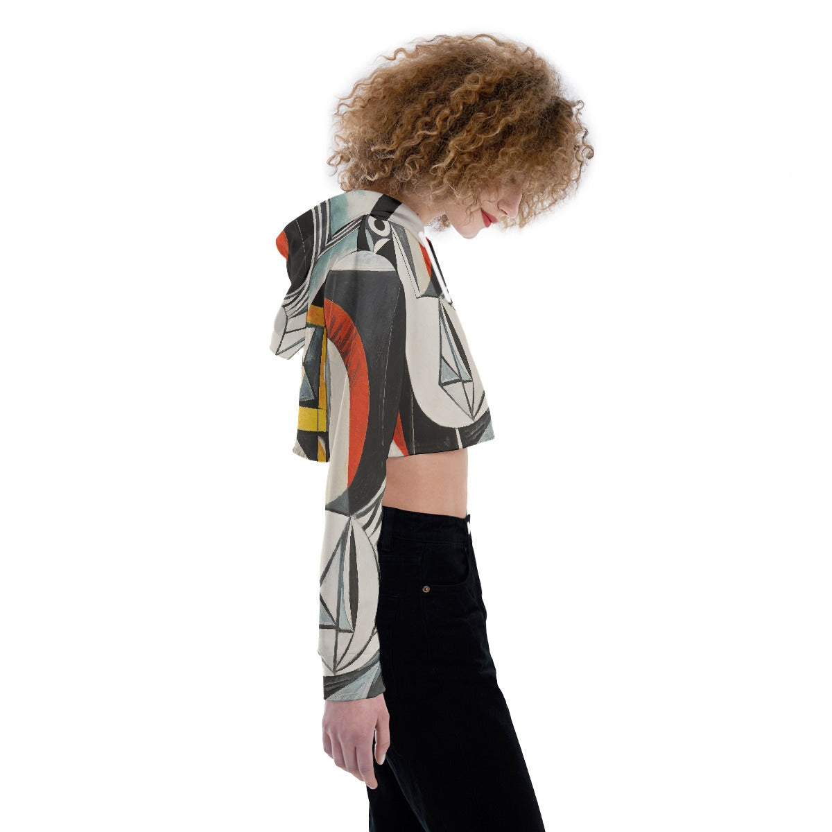 All-Over Print Women's Crop Top Hoodie
