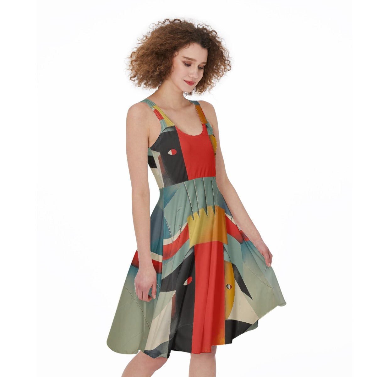 All-Over Print Women's Sleeveless Dress