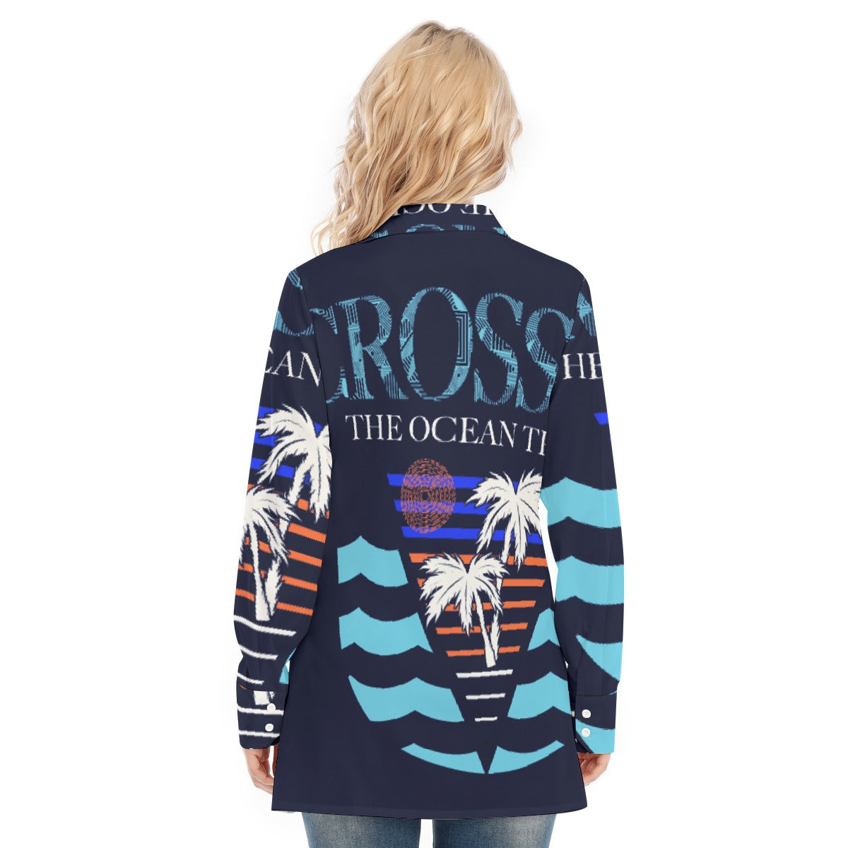 All-Over Print Women's Long Shirt