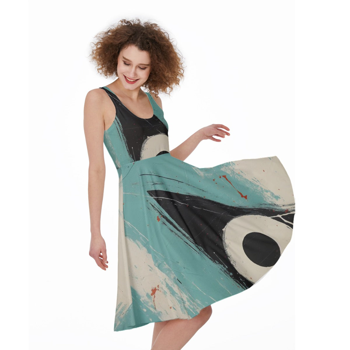 All-Over Print Women's Sleeveless Dress