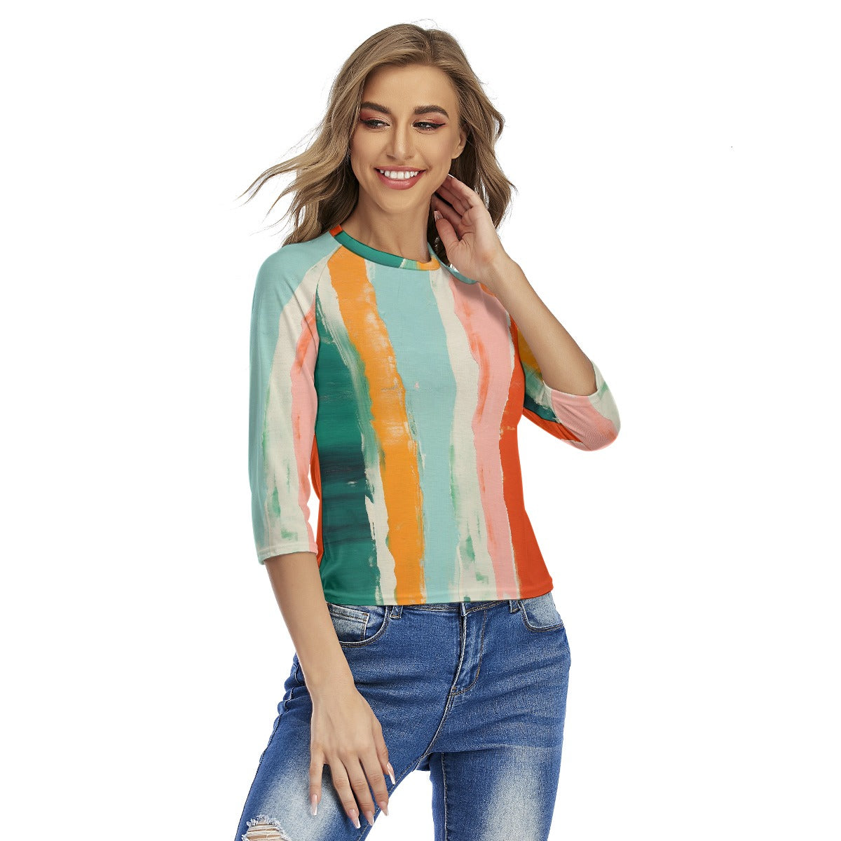 All-Over Print Women's Raglan Sleeves T-shirts