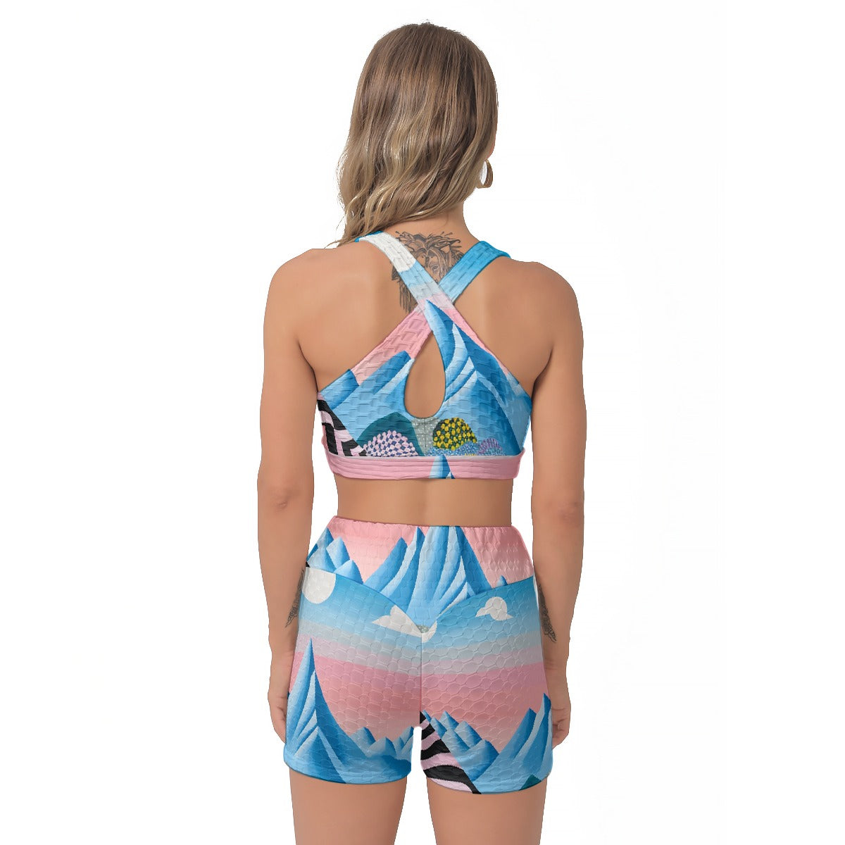 All-Over Print Women's Sports Bra Suit