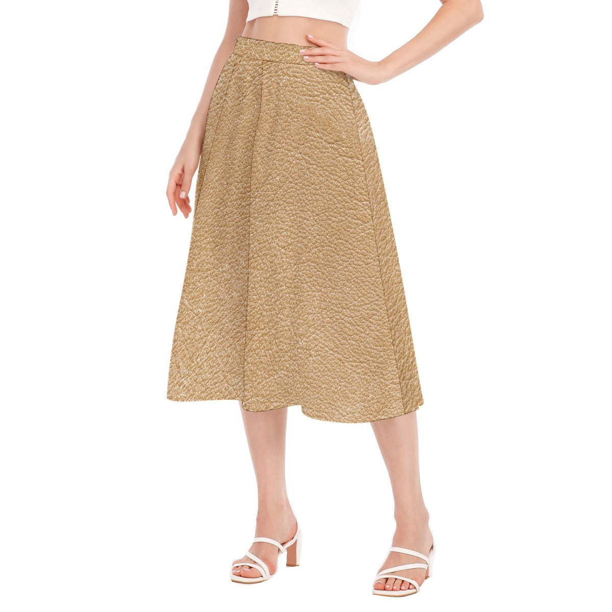 All-Over Print Women's Long Section Chiffon Skirt