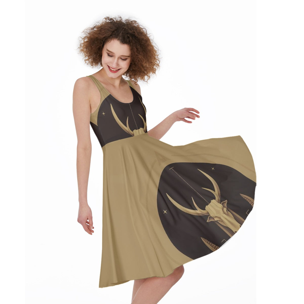 All-Over Print Women's Sleeveless Dress