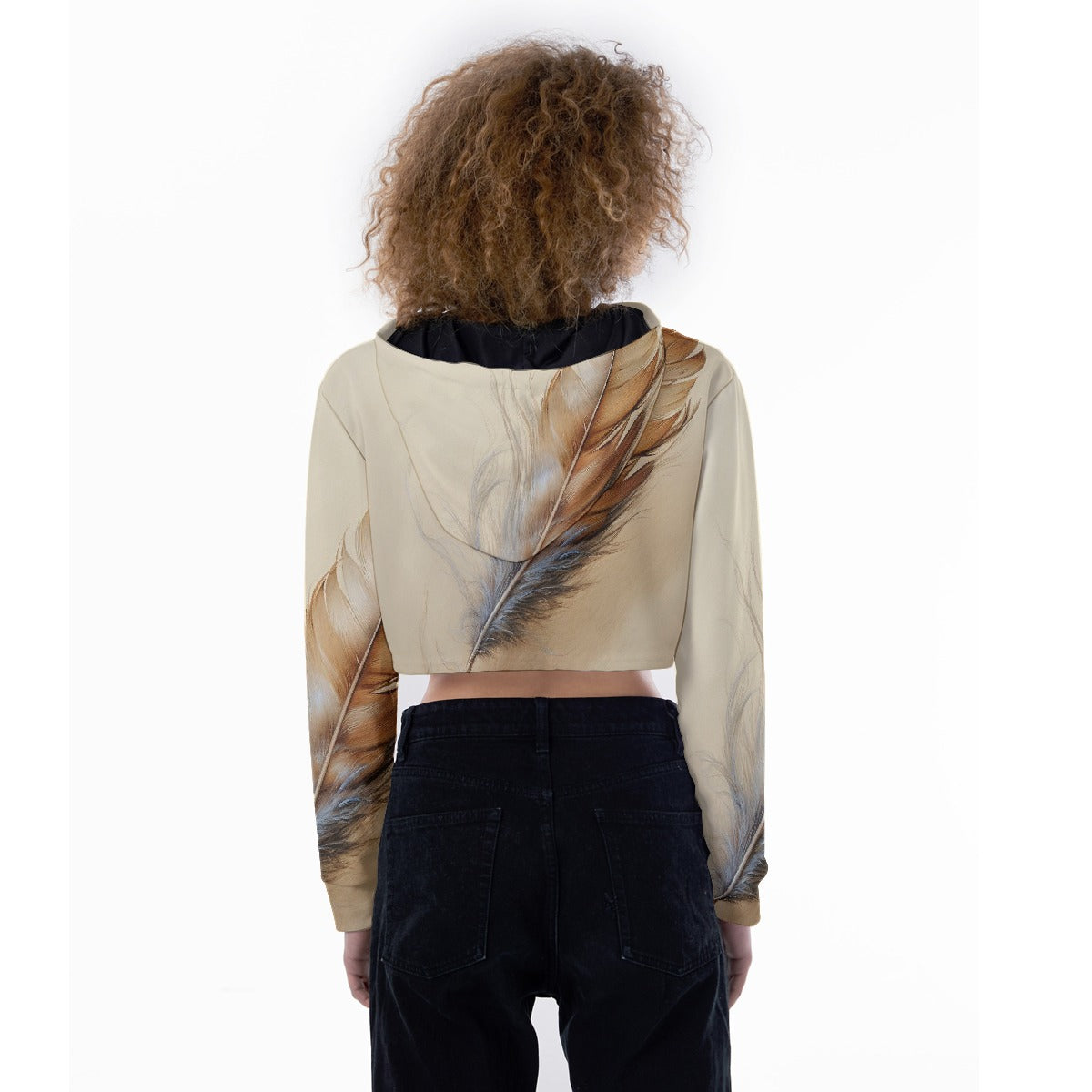 All-Over Print Women's Crop Top Hoodie