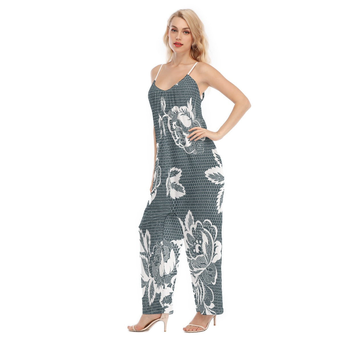 All-Over Print Women's Loose Cami Jumpsuit