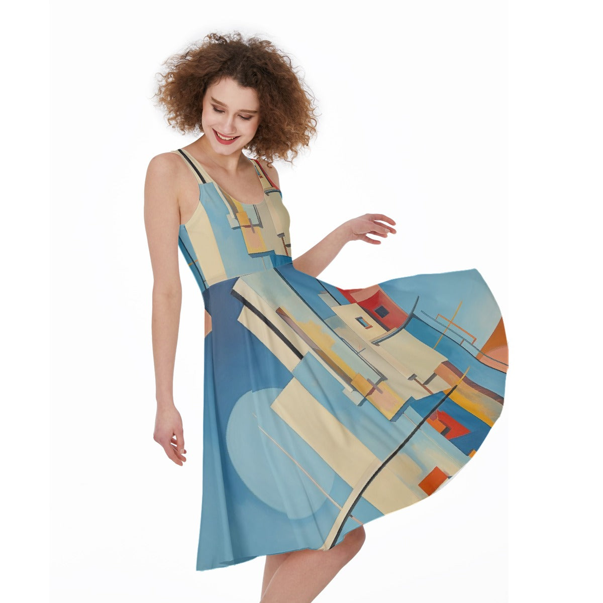 All-Over Print Women's Sleeveless Dress