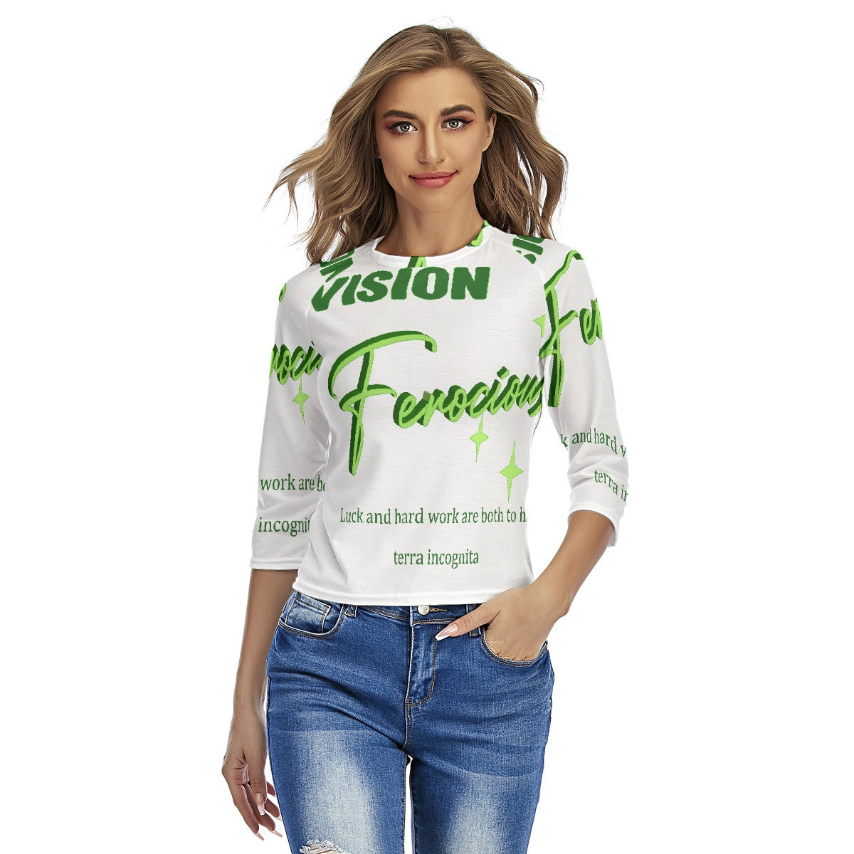 All-Over Print Women's Raglan Sleeves T-shirts