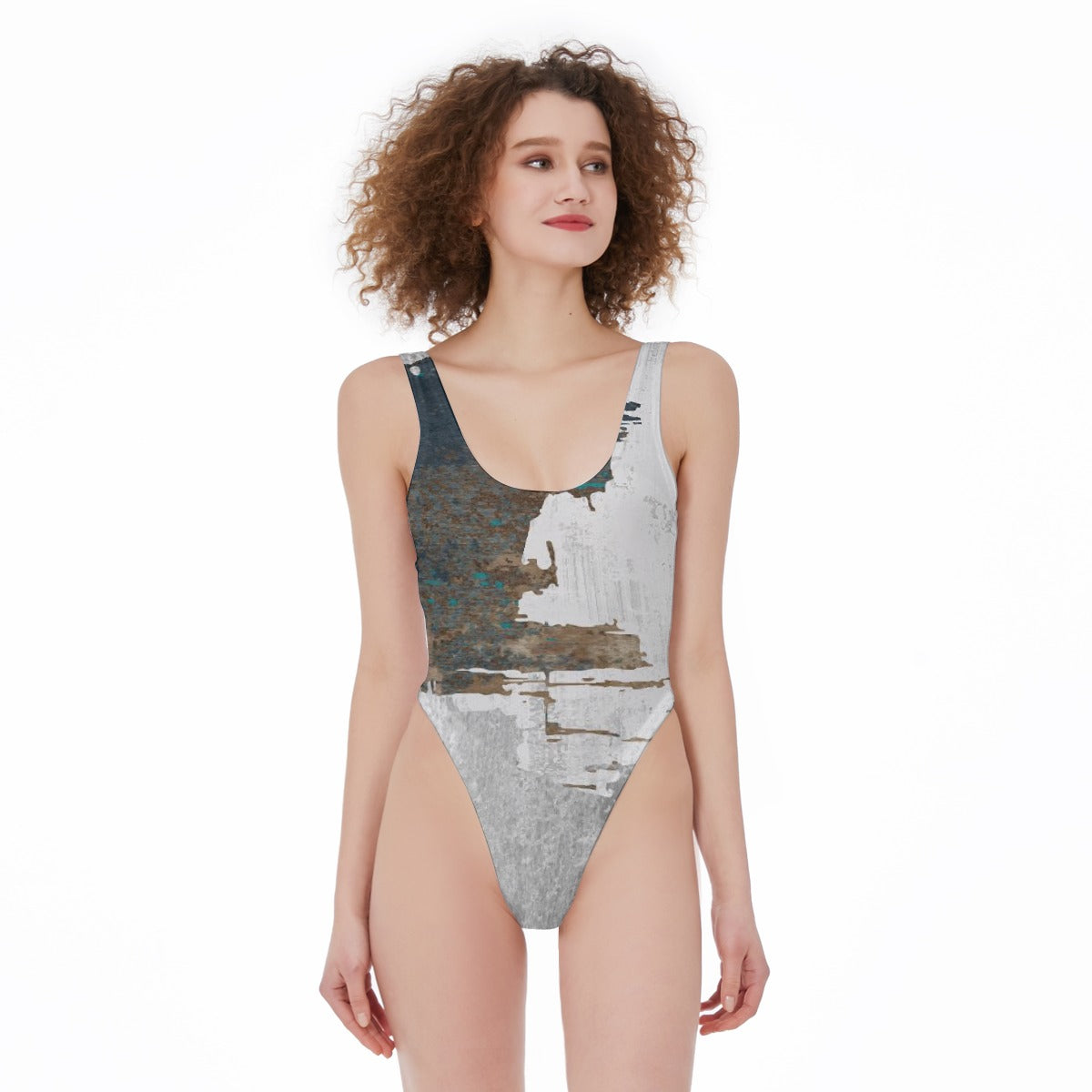 All-Over Print Women's High Cut One-piece Swimsuit