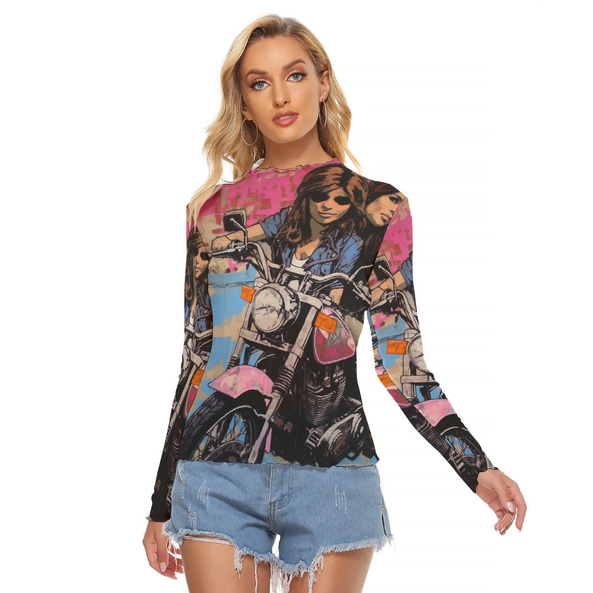 All-Over Print Women's Mesh T-shirt