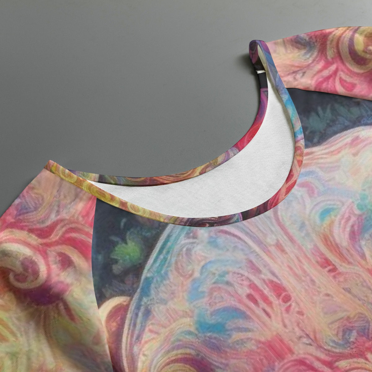 All-Over Print Women's Round Neck T-shirt With Raglan Sleeve