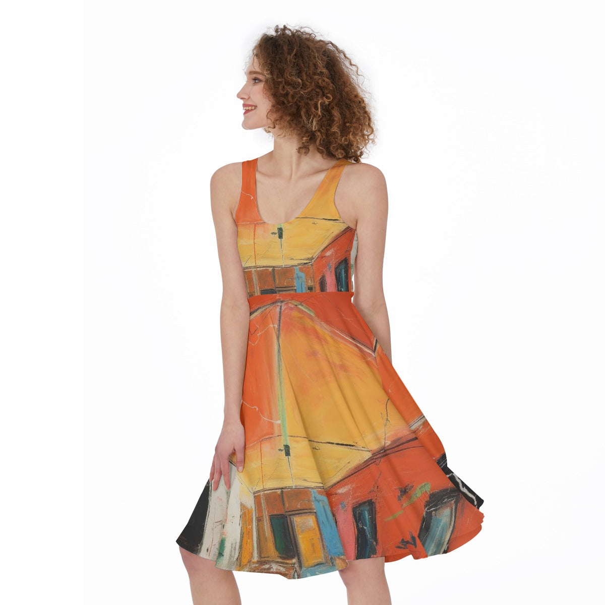 All-Over Print Women's Sleeveless Dress