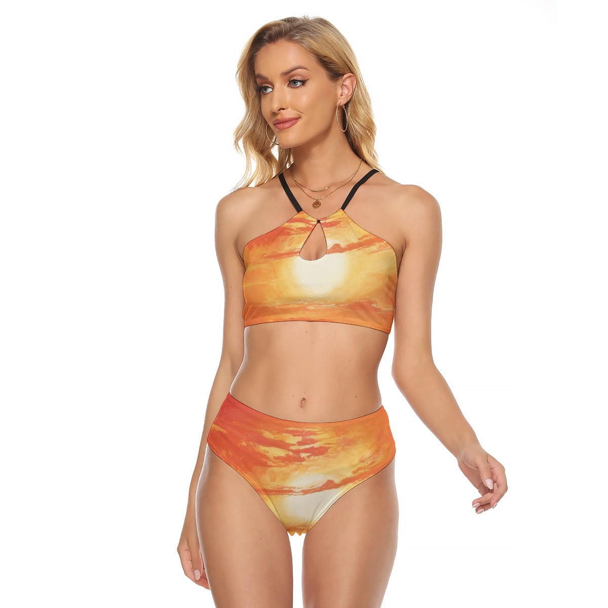 All-Over Print Women's Cami Keyhole One-piece Swimsuit