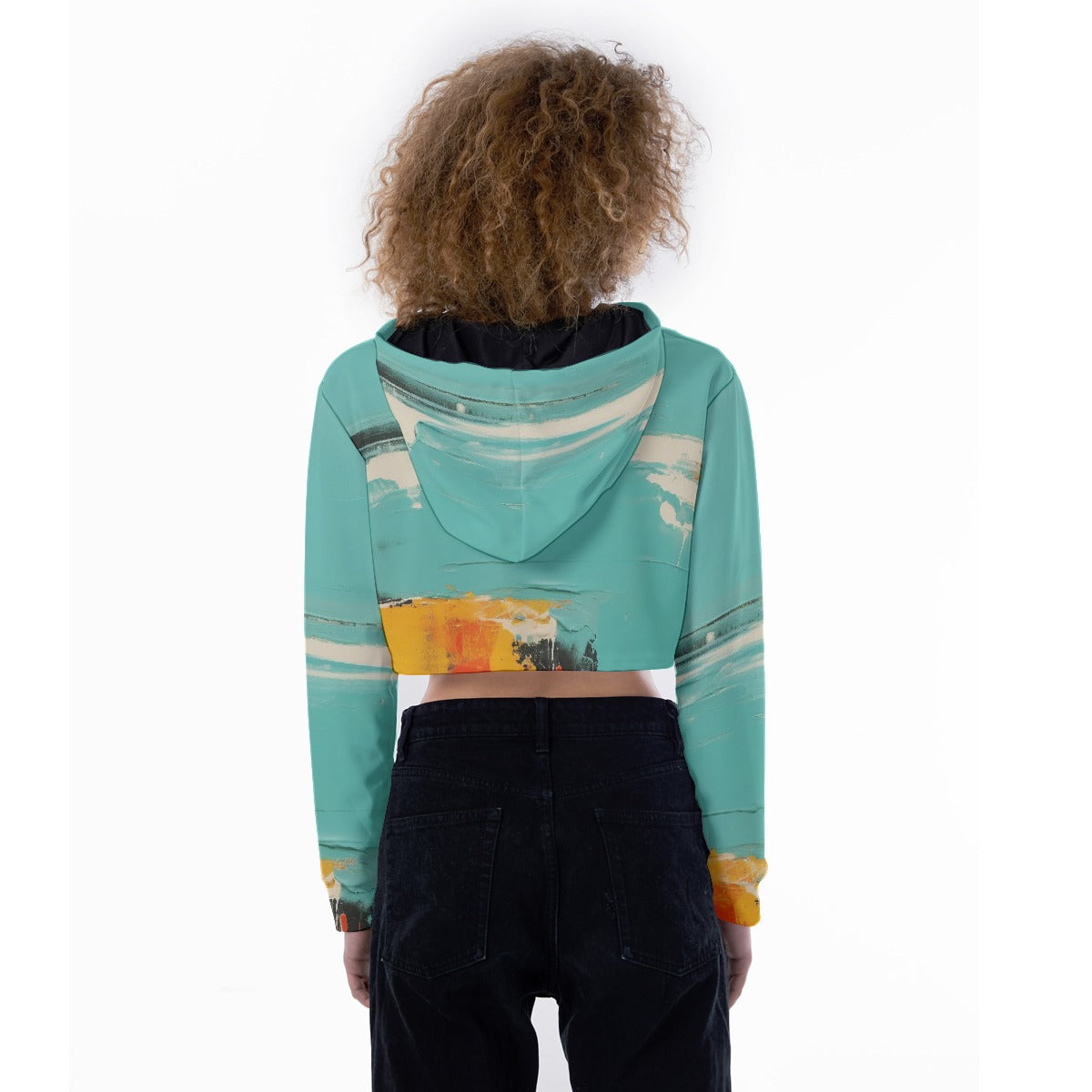 All-Over Print Women's Crop Top Hoodie