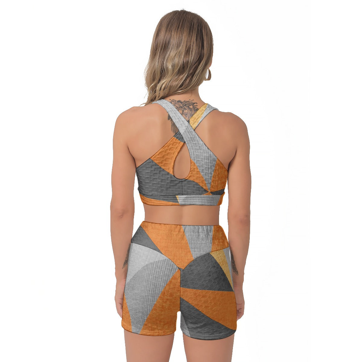 All-Over Print Women's Sports Bra Suit