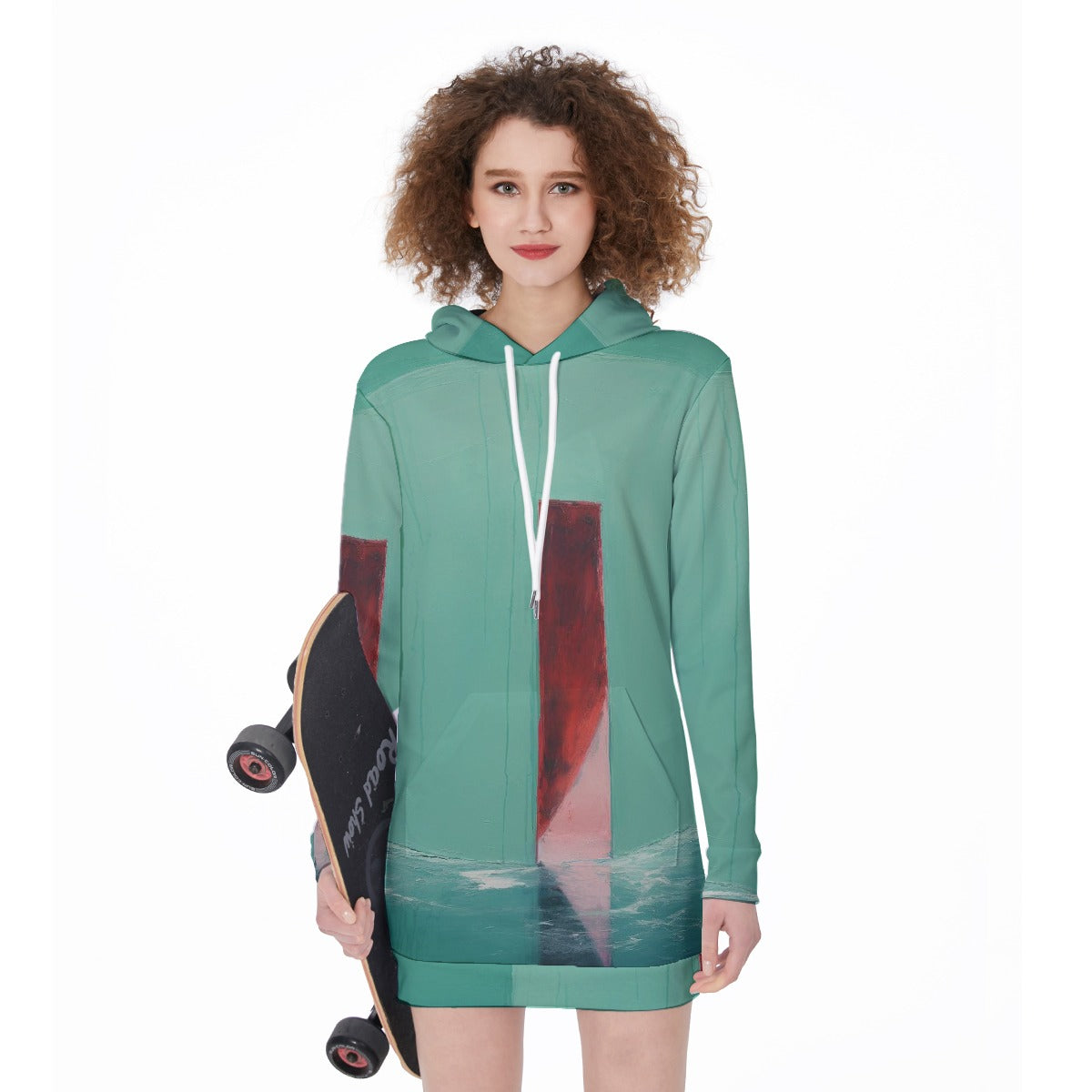 All-Over Print Women's Long Hoodie