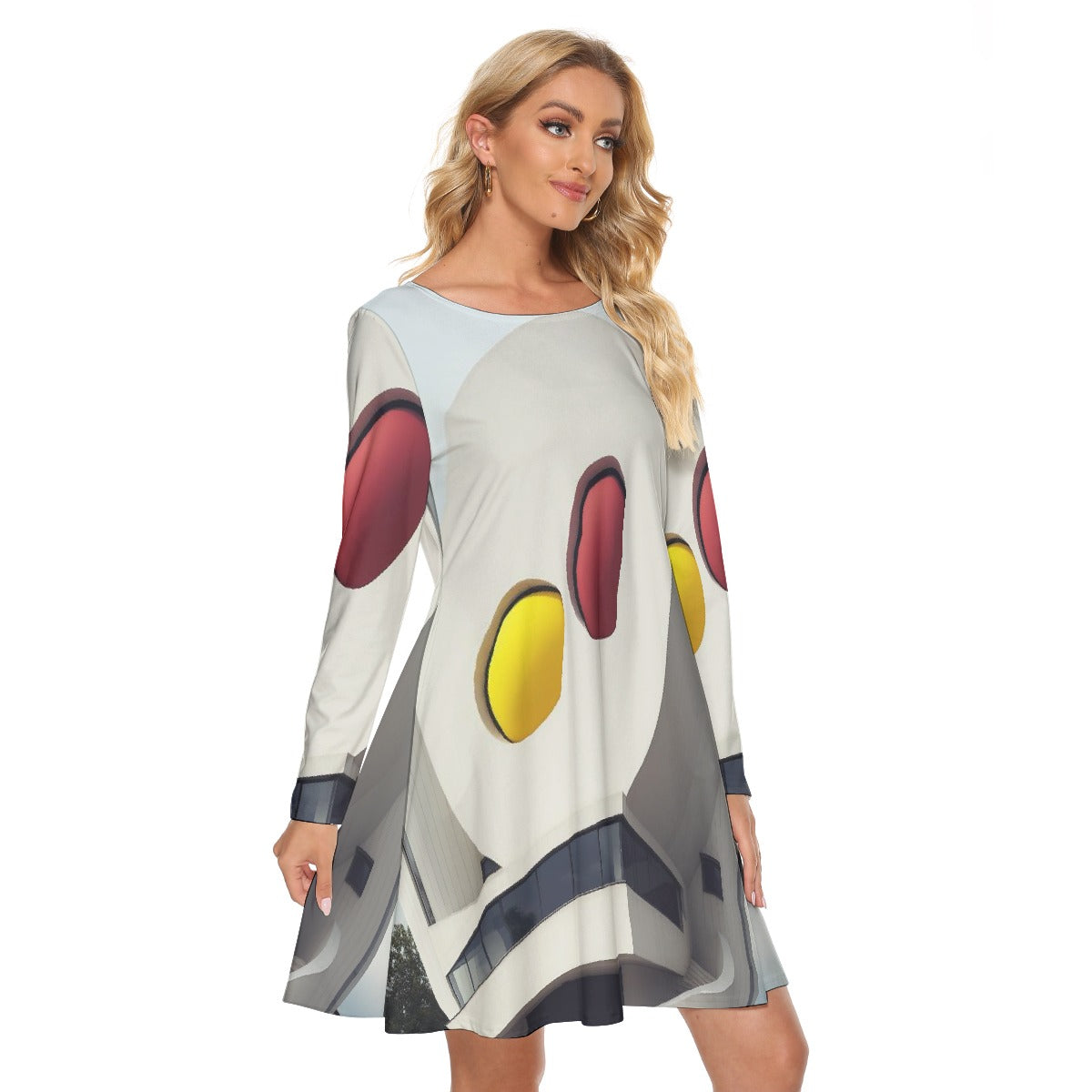 All-Over Print Women's Crew Neck Dress