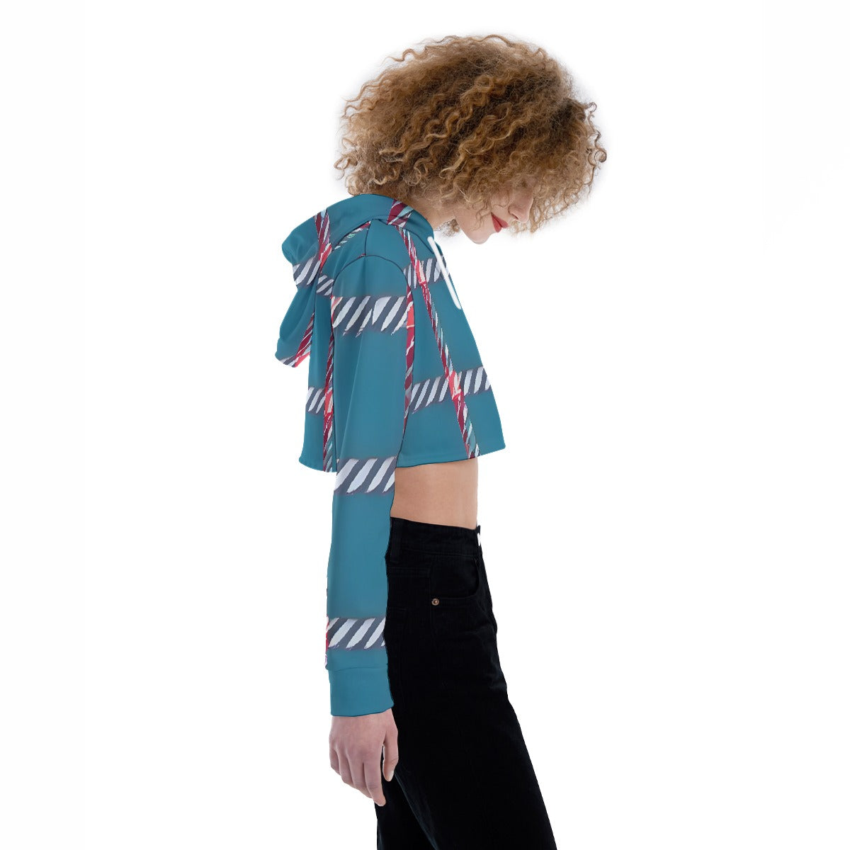 All-Over Print Women's Crop Top Hoodie