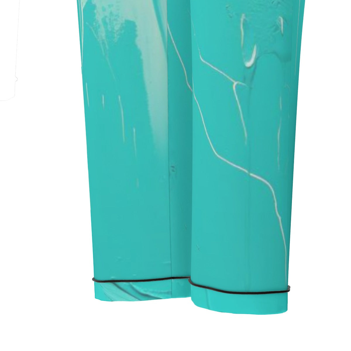 All-Over Print Women's Long Sleeve Pajama Set With Black Contrast Piping