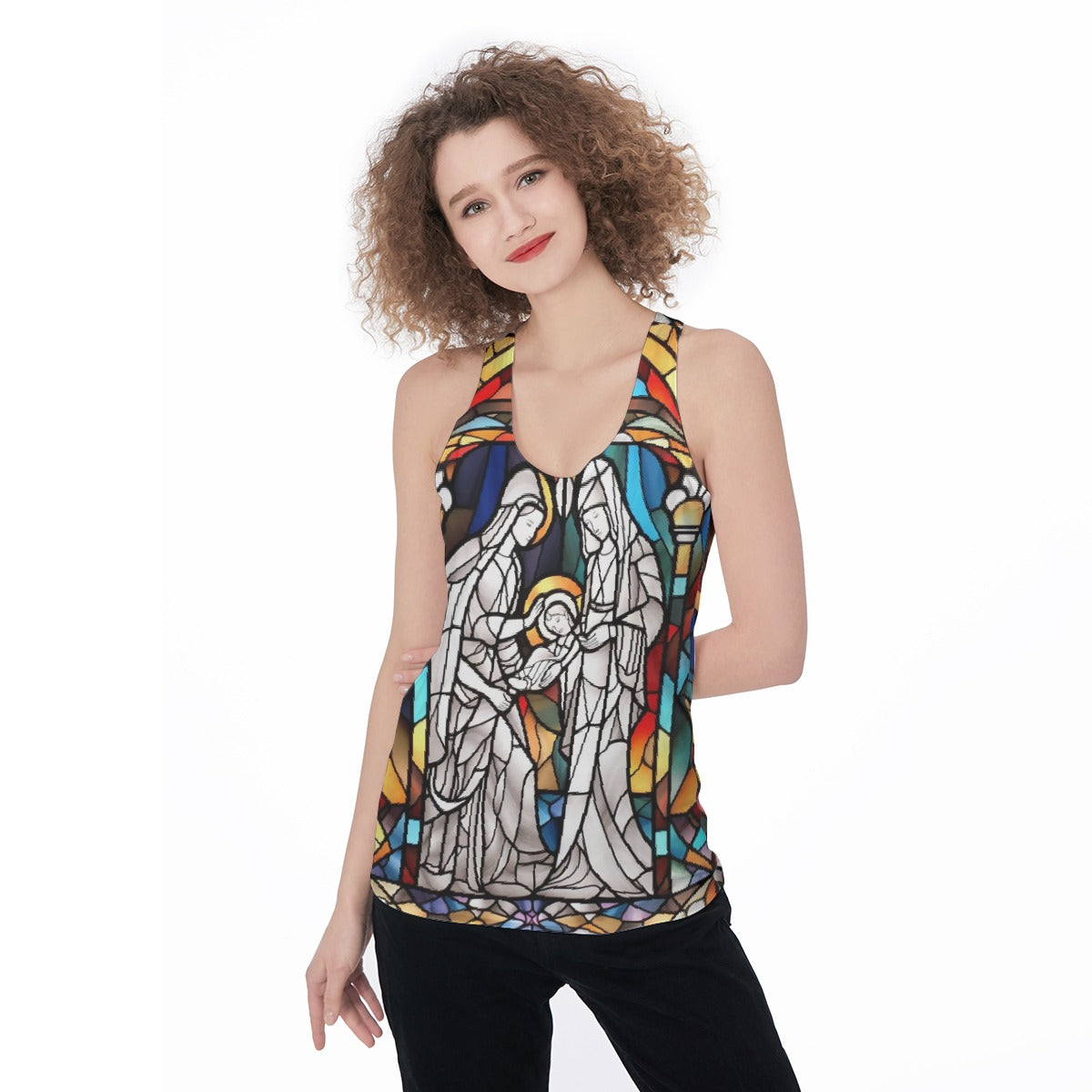 All-Over Print Women's Racerback Tank Top