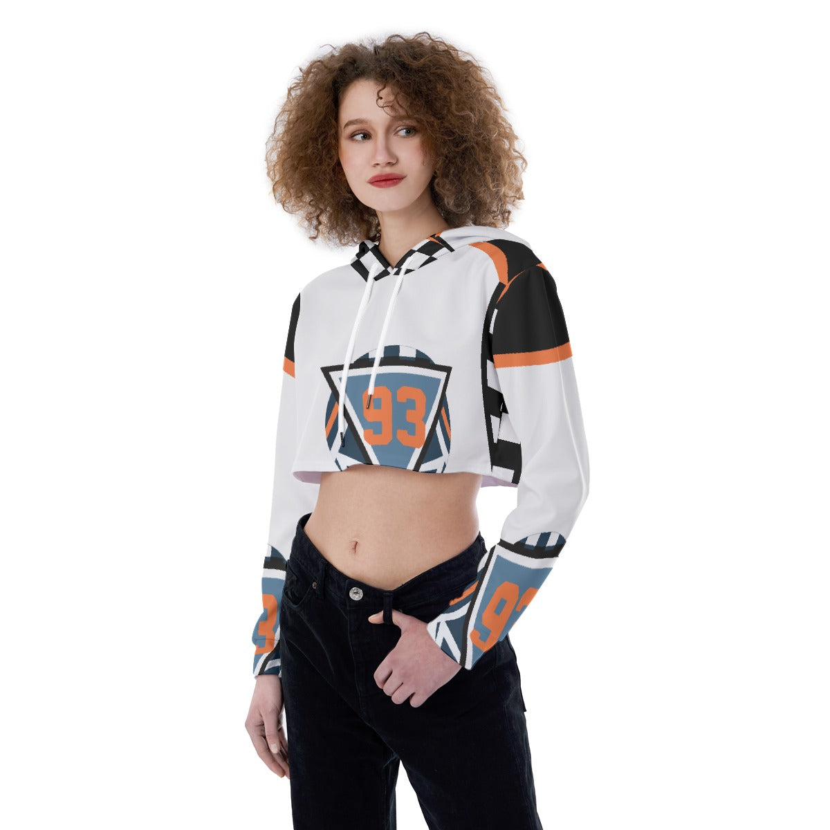 All-Over Print Women's Crop Top Hoodie