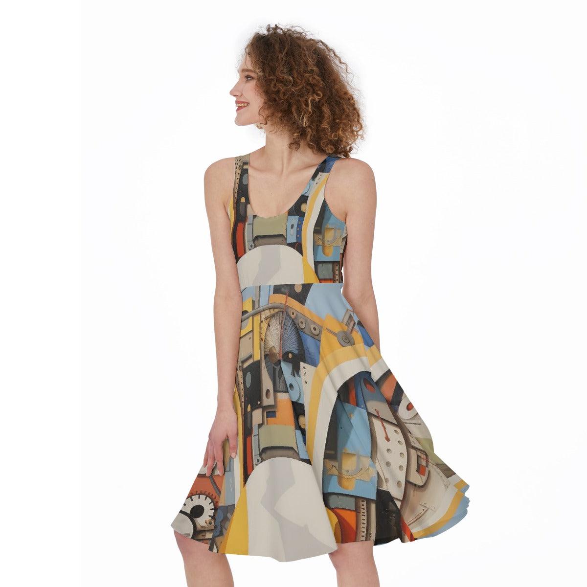 All-Over Print Women's Sleeveless Dress