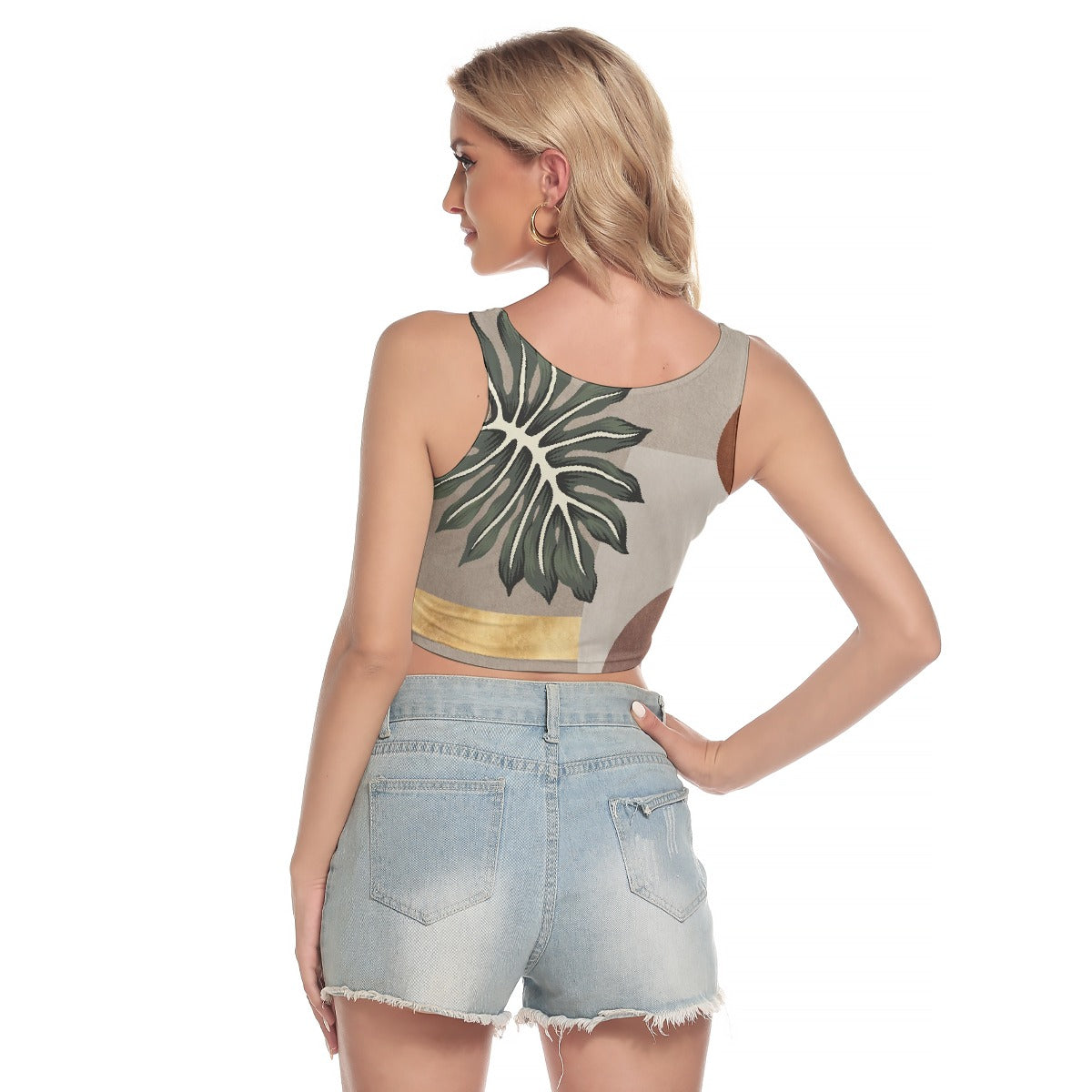 All-Over Print Women's Sport Crop Tank Top