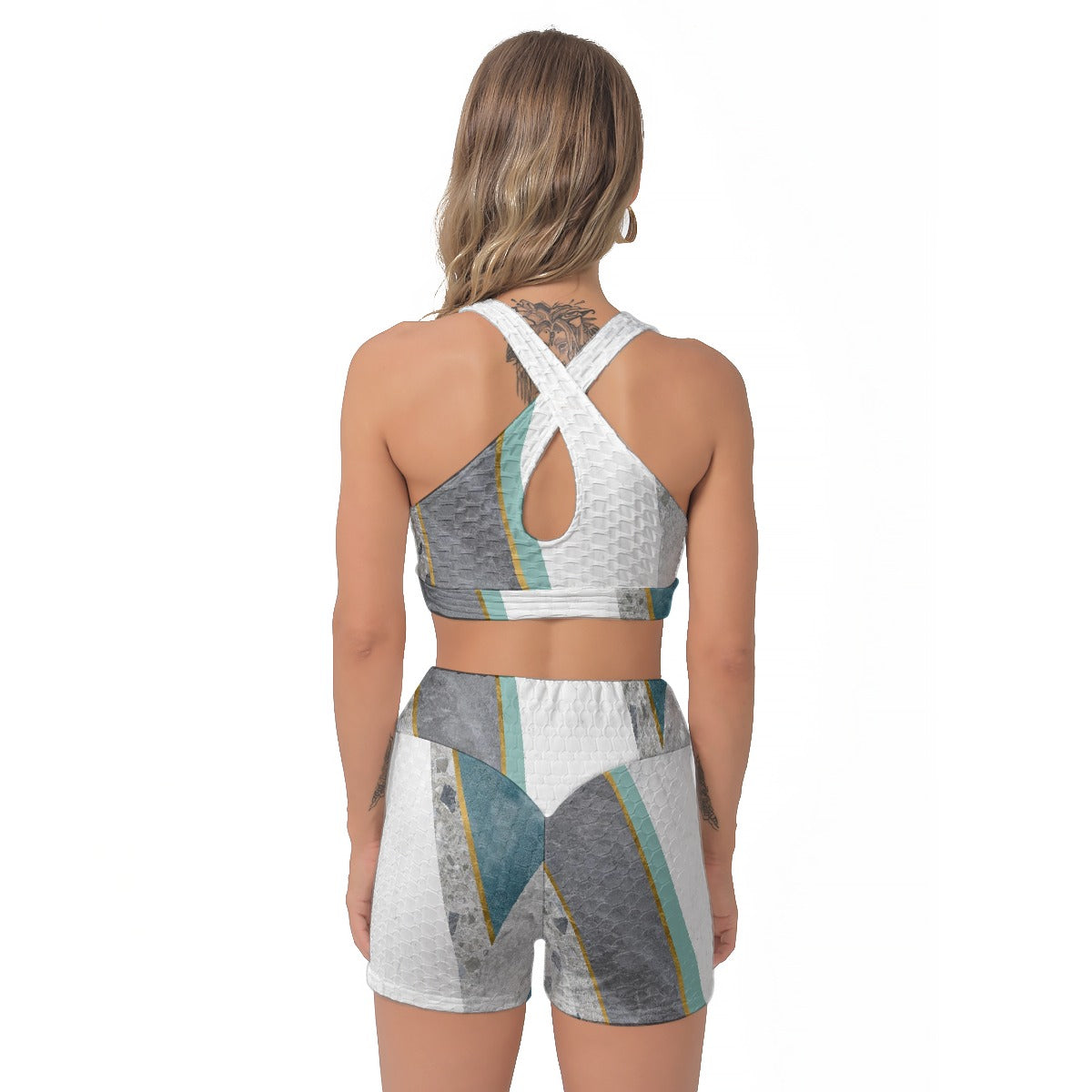 All-Over Print Women's Sports Bra Suit