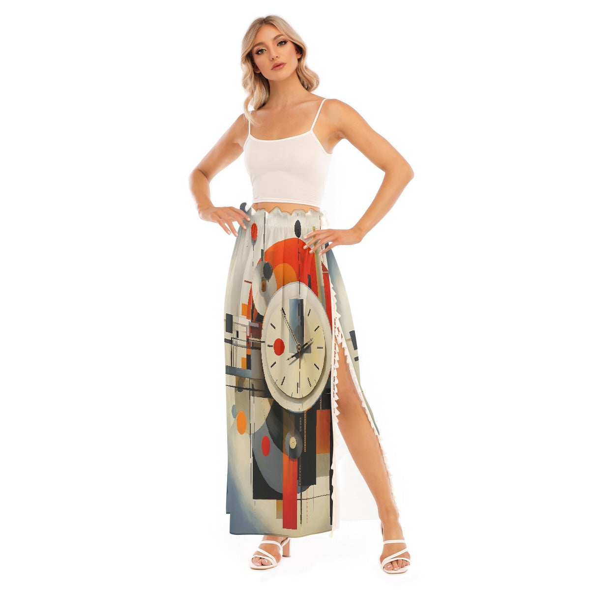 All-Over Print Women's Side Split Skirt