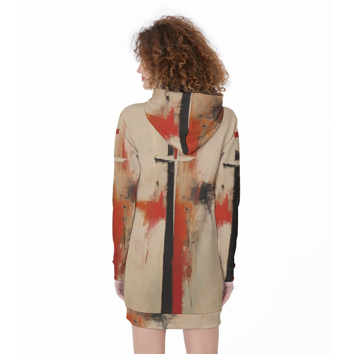 All-Over Print Women's Long Hoodie