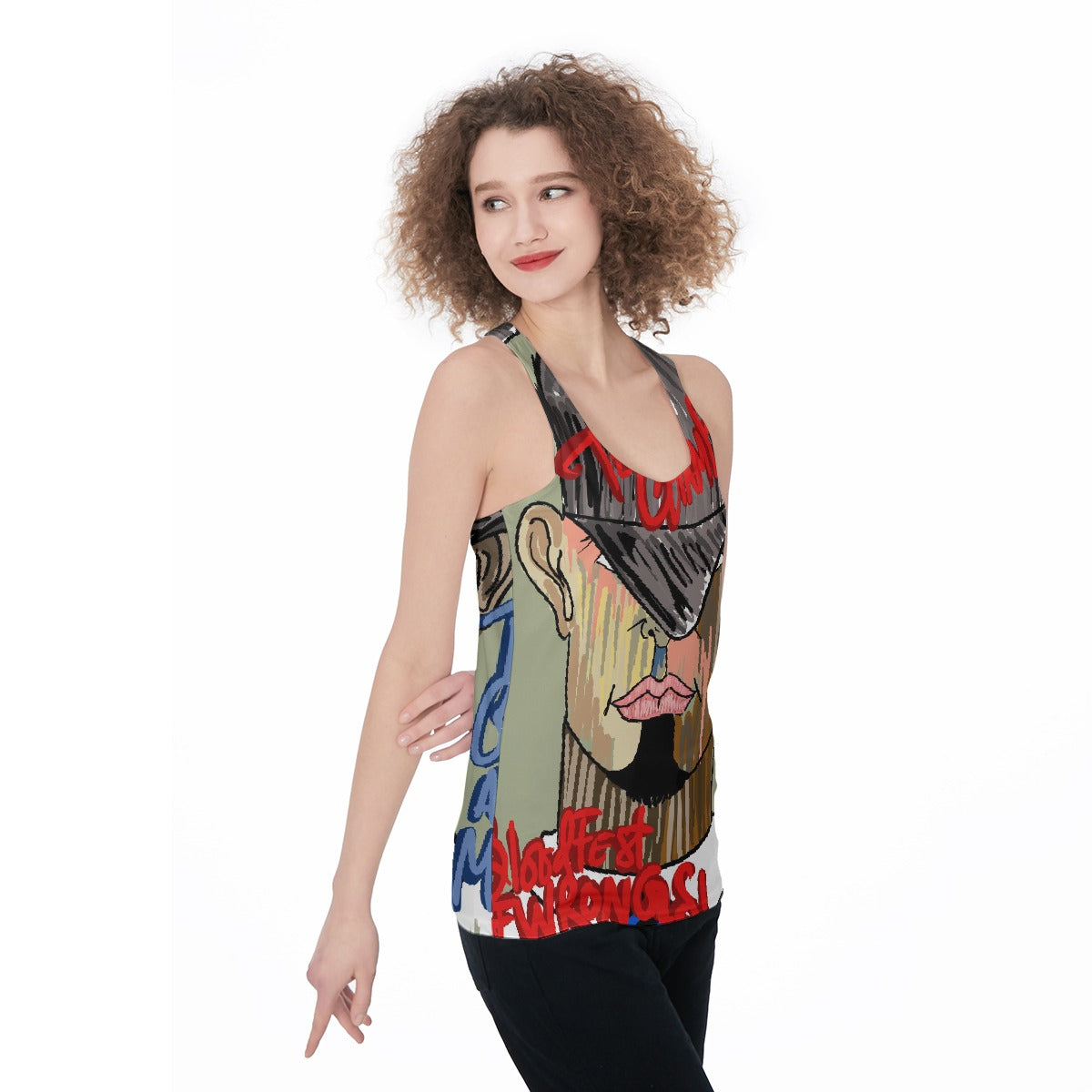 All-Over Print Women's Racerback Tank Top