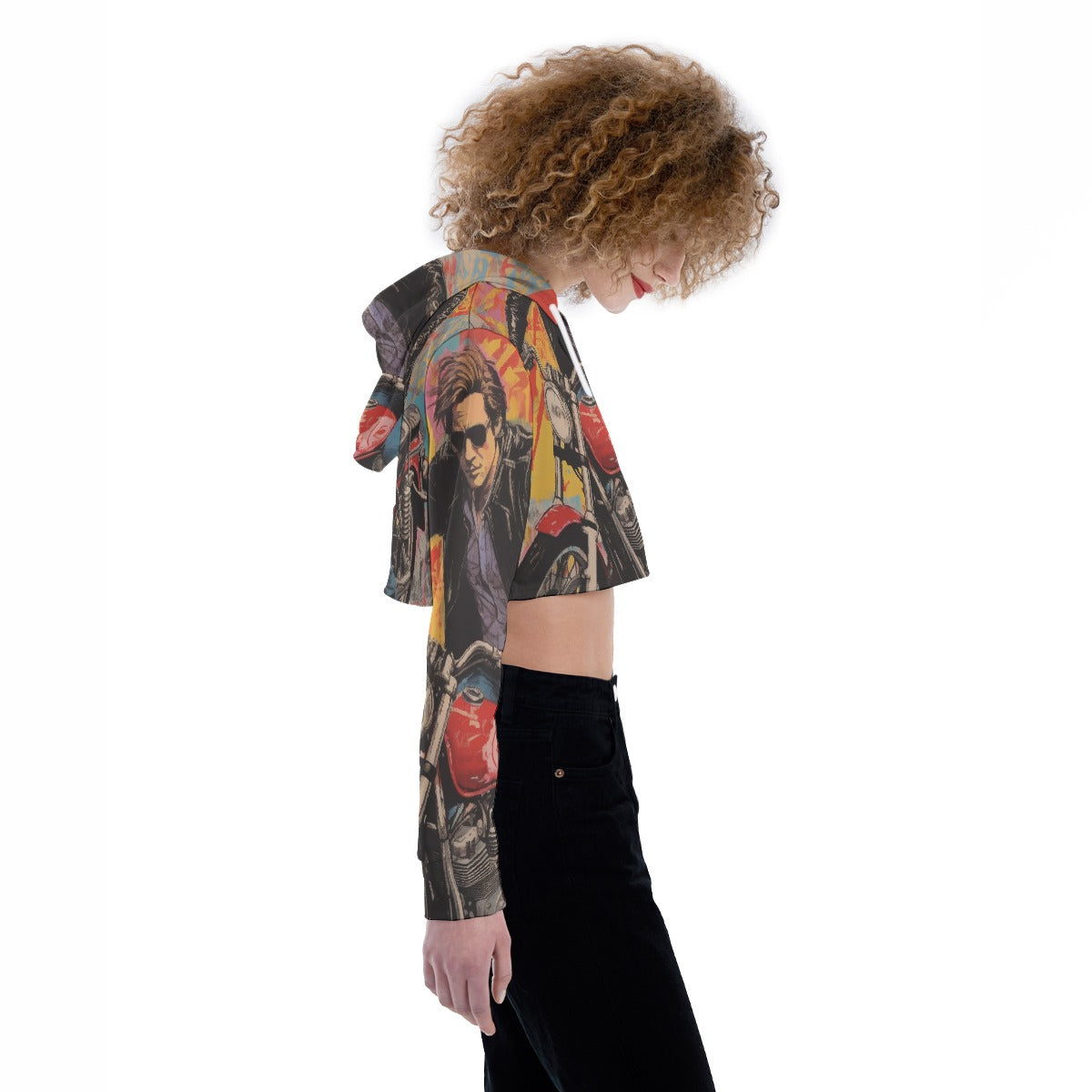 All-Over Print Women's Crop Top Hoodie