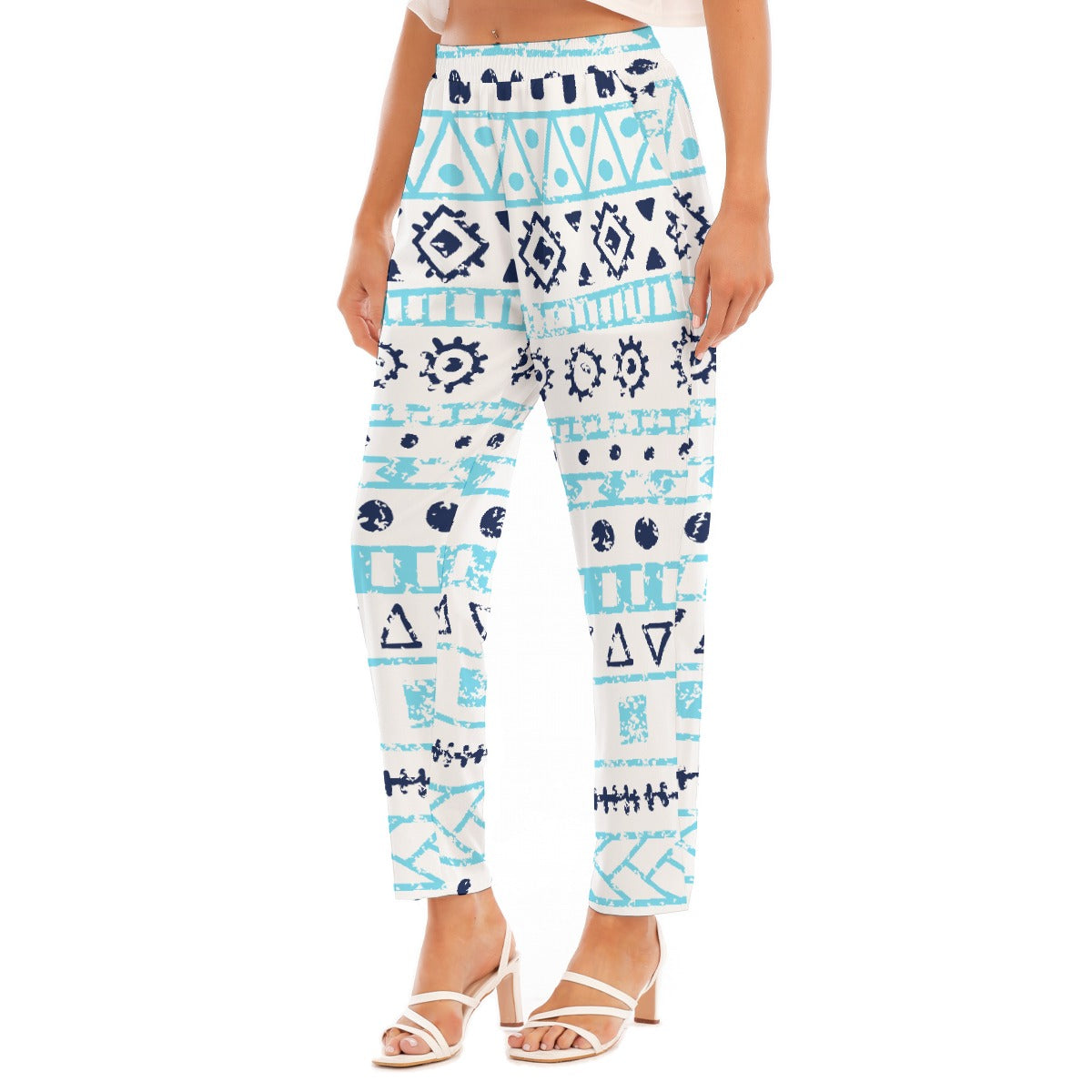 All-Over Print Women's Loose Straight-leg Pants