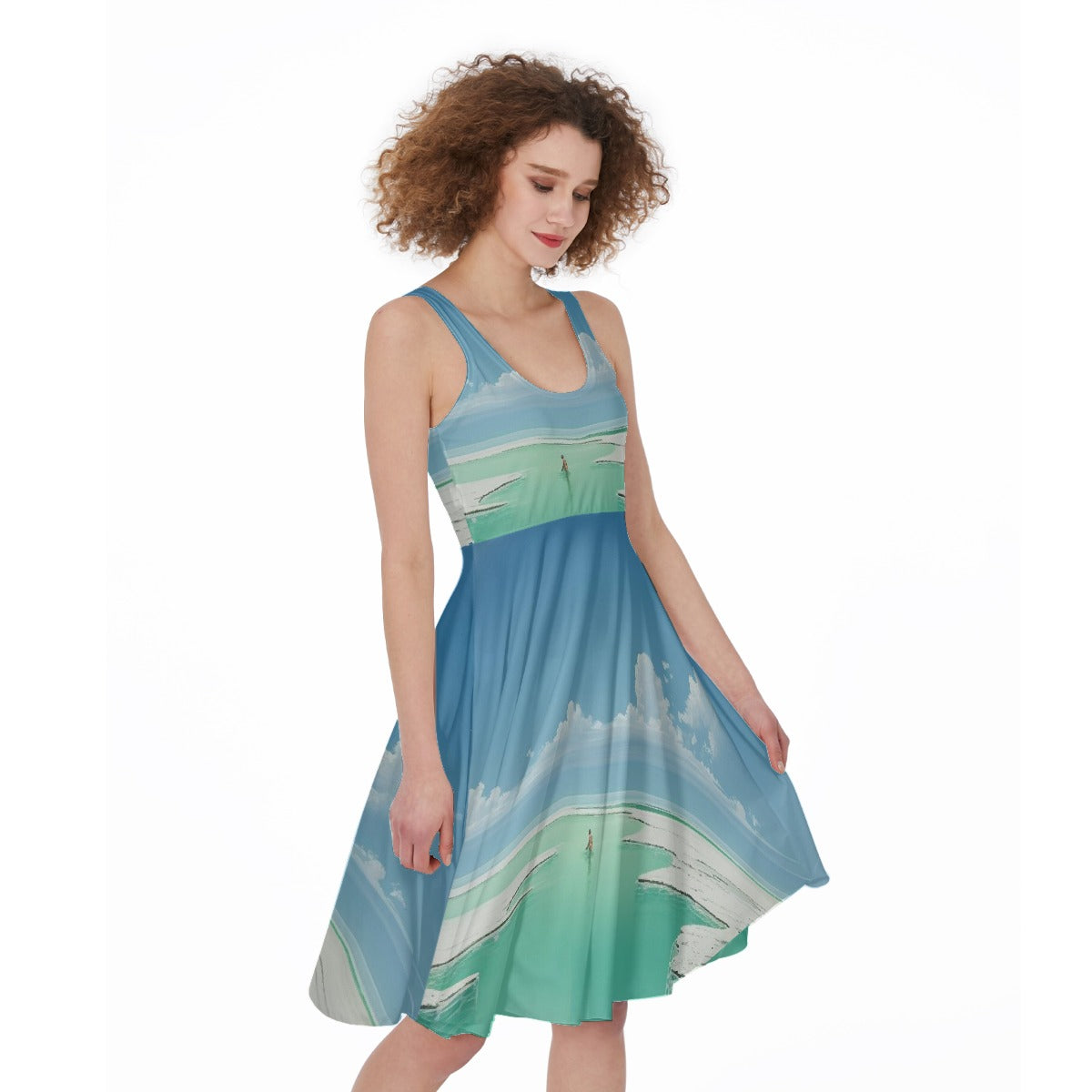 All-Over Print Women's Sleeveless Dress