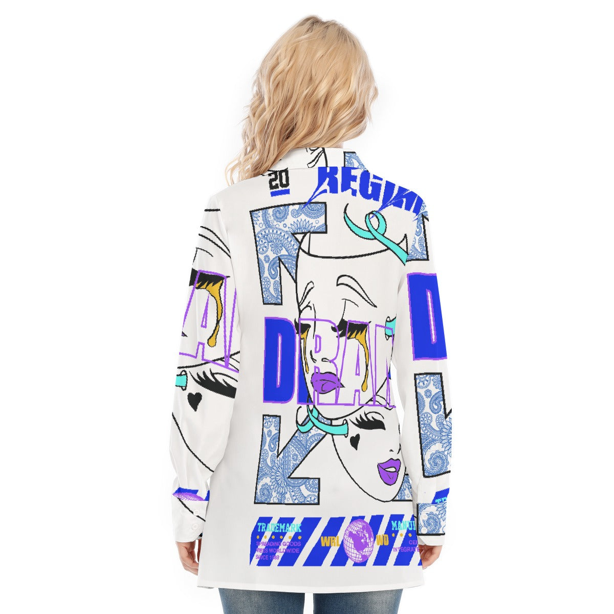 All-Over Print Women's Long Shirt