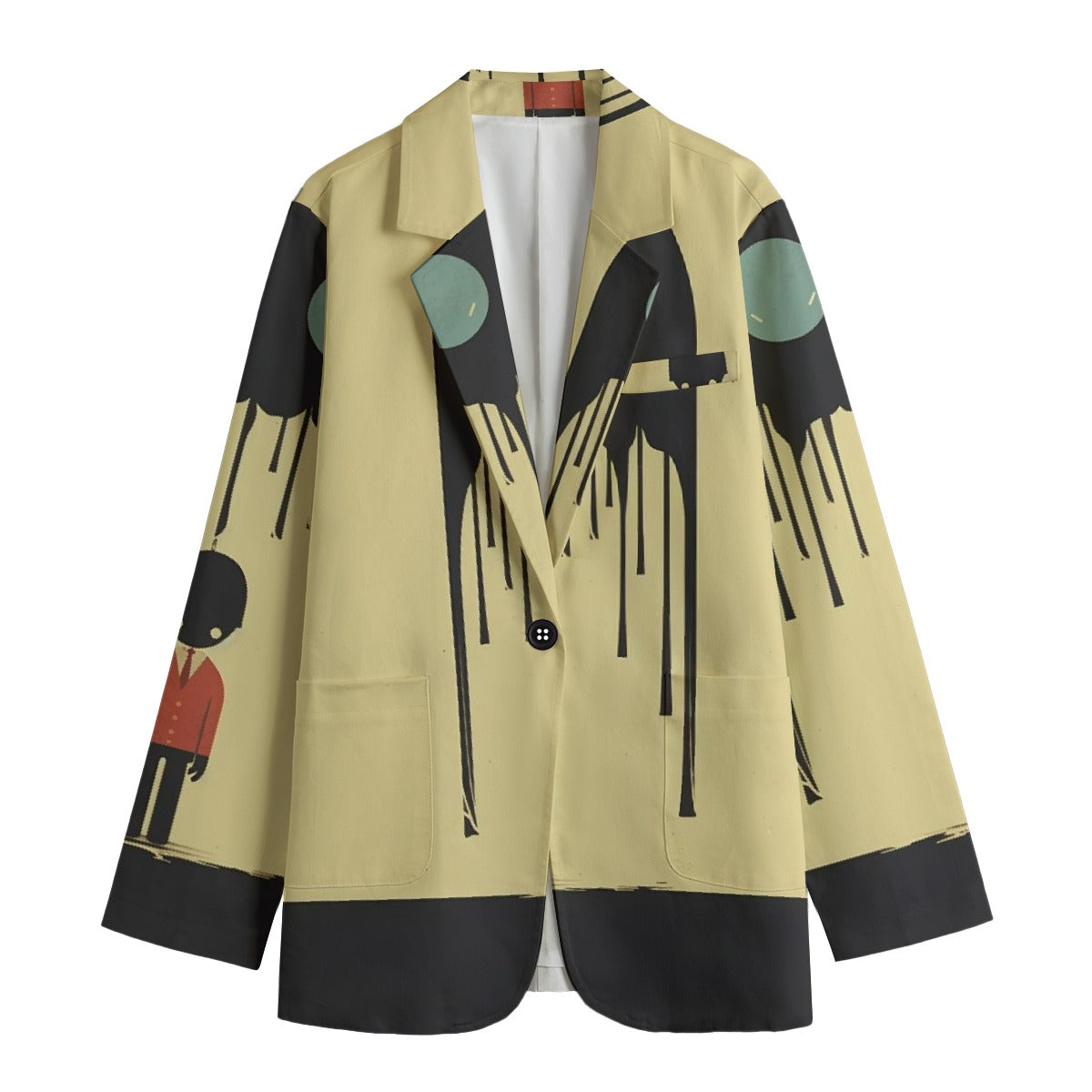 All-Over Print Women's Leisure Blazer