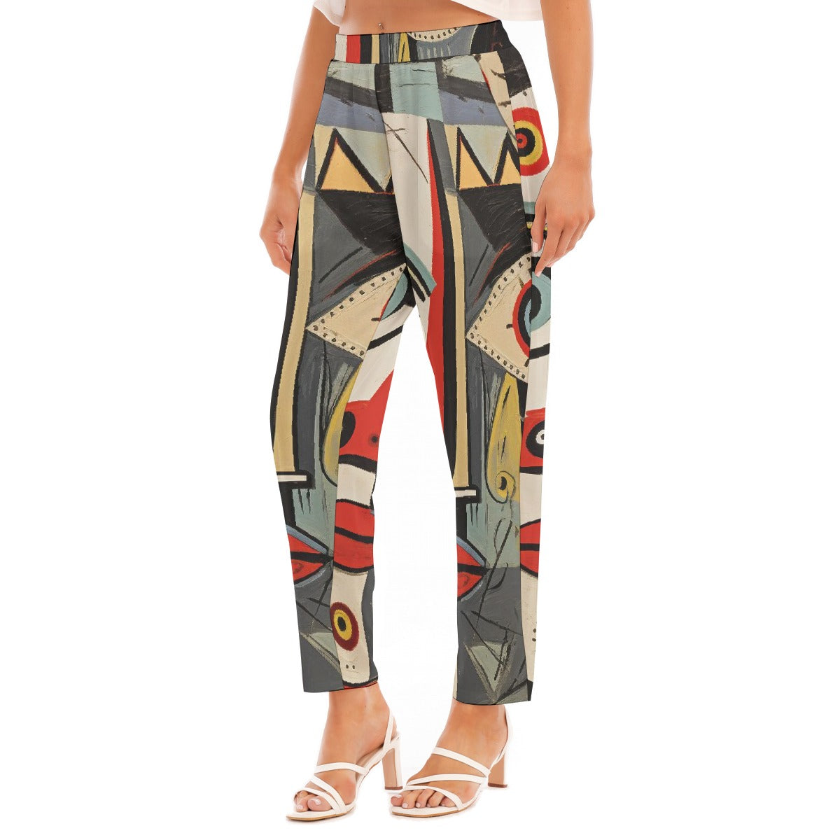 All-Over Print Women's Loose Straight-leg Pants
