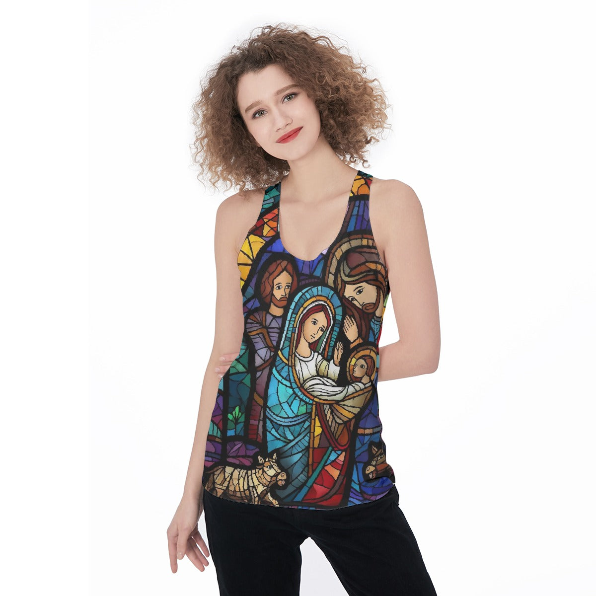 All-Over Print Women's Racerback Tank Top