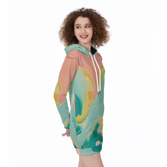 All-Over Print Women's Long Hoodie