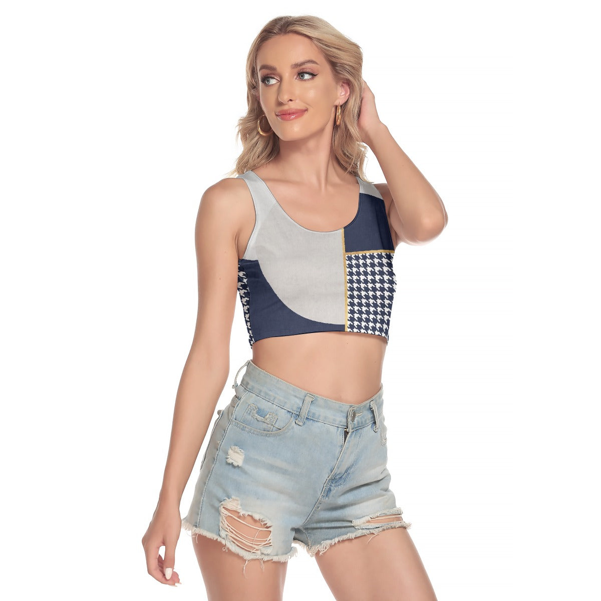 All-Over Print Women's Sport Crop Tank Top